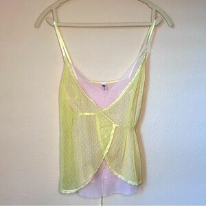 In your dreams Women’s mesh wrap cami top